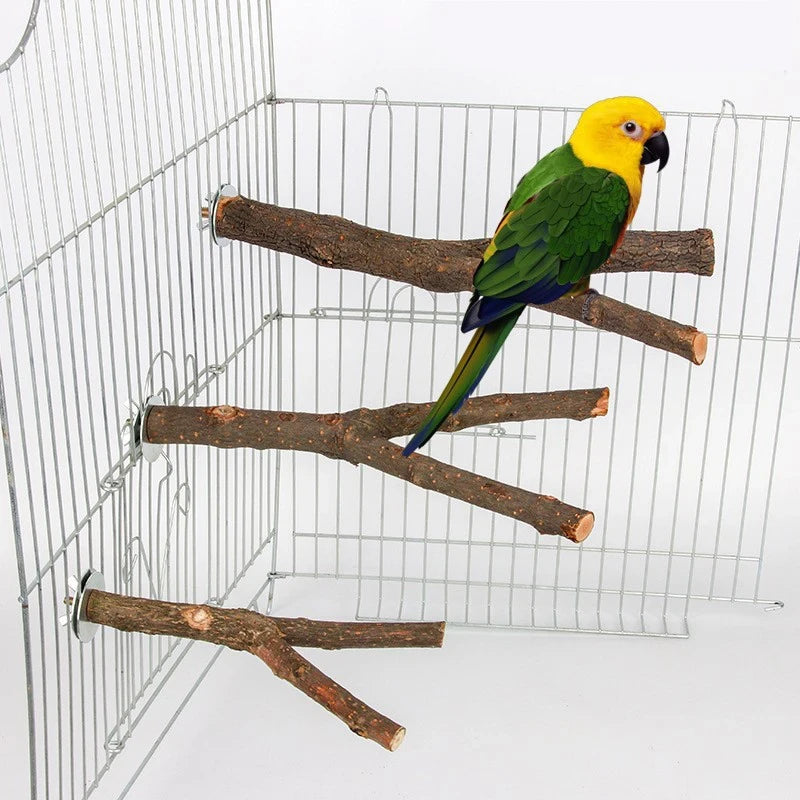 Wooden Bird Perch